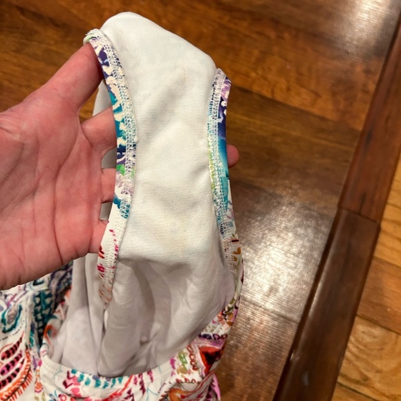 Lauren Ralph Lauren Paisley Underwire Tummy-Control One-Piece Swimsuit Size 12 - Picture 6 of 10